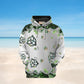 Irish Clover Metal Hoodie For Comfortable Daily Outfits Holidays And Casual Wear