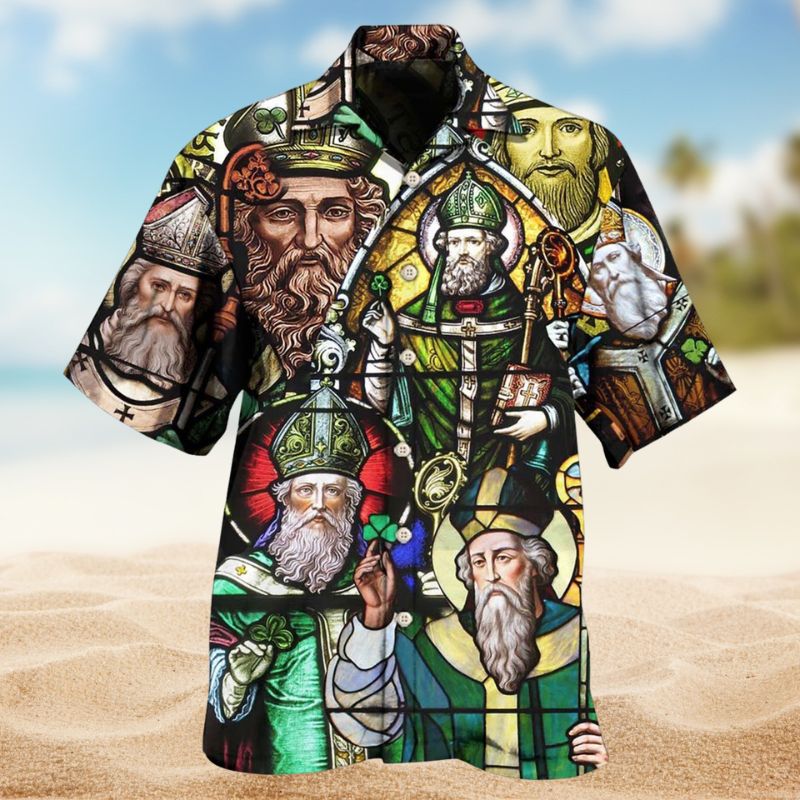 Irish Countdown Saint Patrick Hawaiian Shirt For Island Vacations, Resort Wear, And Relaxed Seasonal Style