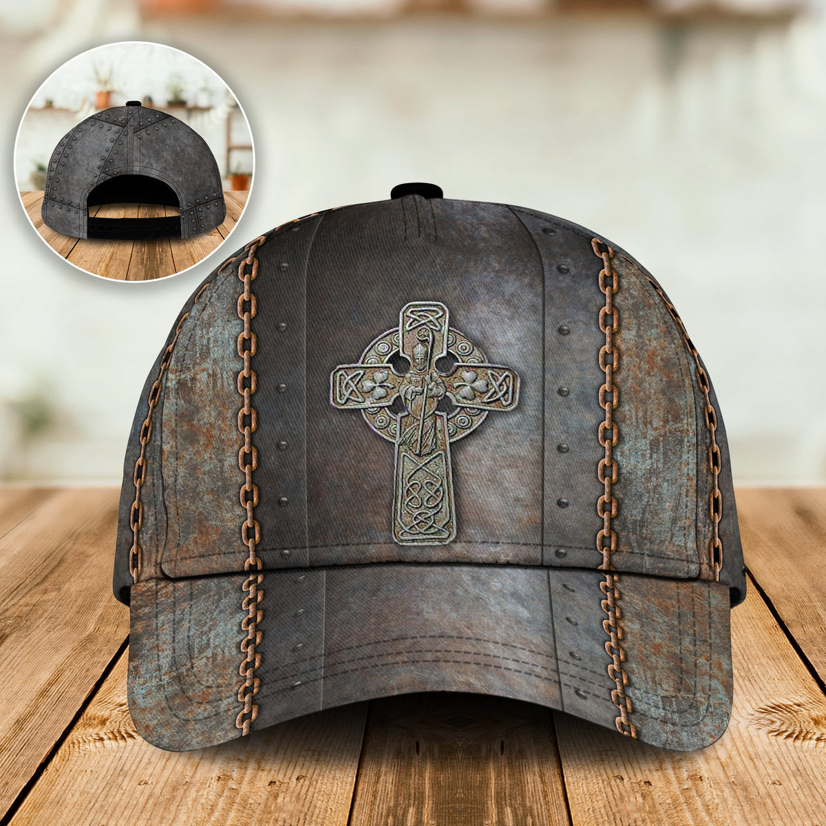 Irish Cross Metal Classic Cap For Casual Travel Parties And Comfortable Outdoor Wear