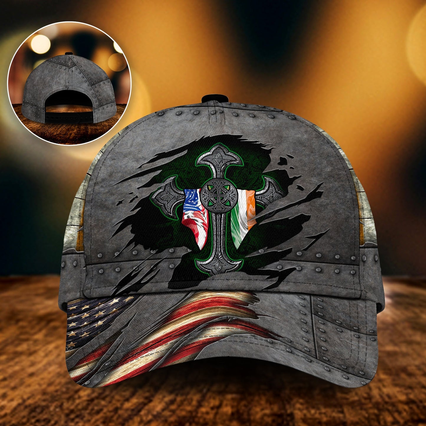 Irish Cross American Classic Cap For Beach Travel Outdoor Events And Relaxed Casual Wear