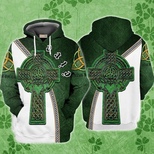 Irish Green Lucky Life Hoodie For Comfortable Daily Outfits Holidays And Casual Wear