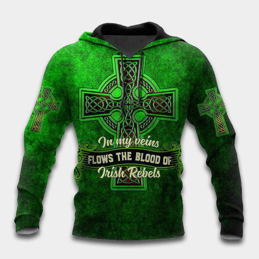 Irish Veins Hoodie For Casual Outfits Outdoor Trips And Comfortable Layering