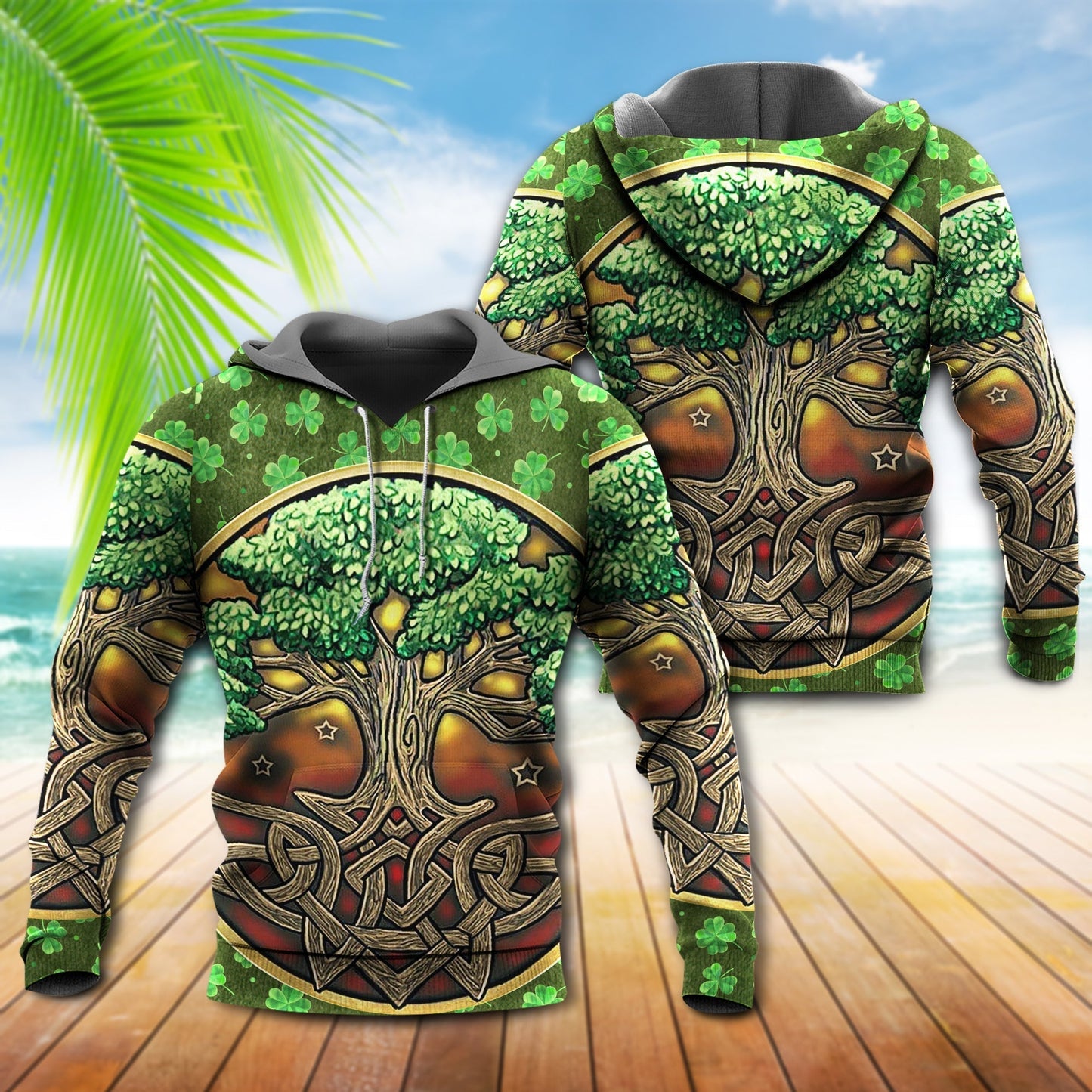 Irish Life Love Tree Hoodie For Relaxed Daily Wear Weekend Outings And Thoughtful Gifting