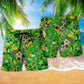 Irish Skull Green Gold Pride Beach Shorts Pattern Detail For Weekend Travel And Comfortable Daily Wear