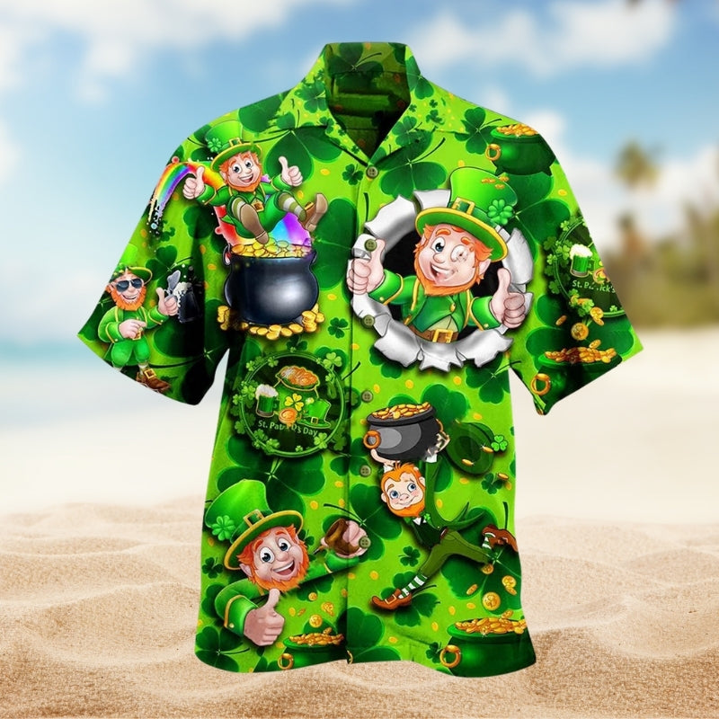 Motorcycle Creative Pattern Hawaiian Shirt Tropical Styling View For Resort Wear
