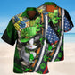 Irish Party Cat Hawaiian Shirt For Coastal Adventures Outdoor Gatherings And Casual Warm Weather Wear