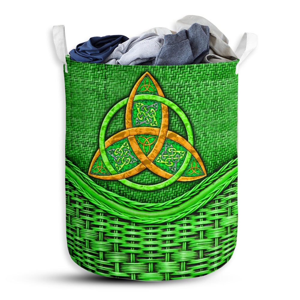 Irish Rattan Texture Laundry Basket For Bathroom Bedroom Storage