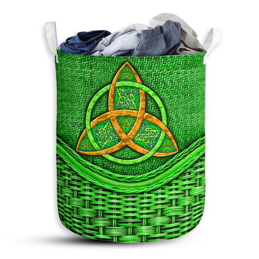 Irish Rattan Texture Laundry Basket For Bathroom Bedroom Storage