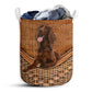 Irish Setter Dog Love Life Laundry Basket For Bathroom Bedroom Storage