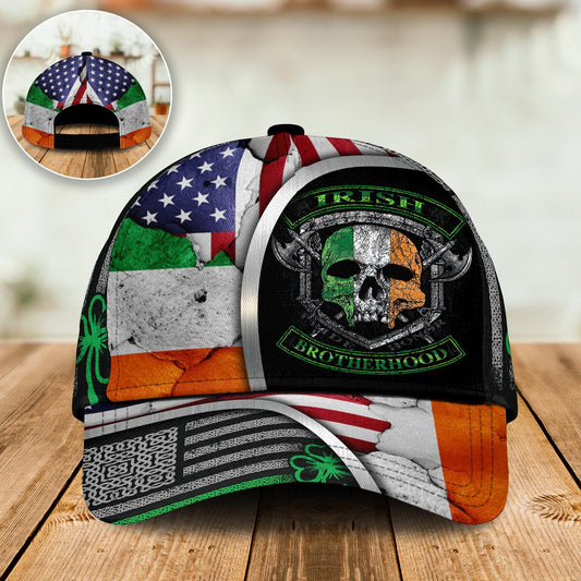 Irish Skull Brotherhood Classic Cap For Beach Vacations Outdoor Trips And Everyday Comfort