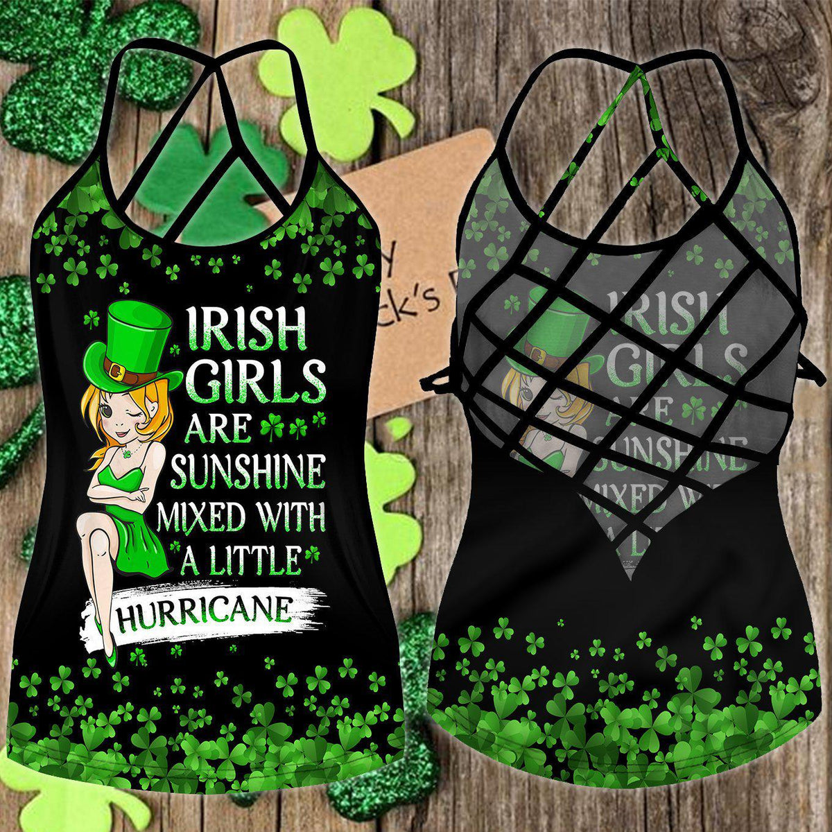 Irish Strength Hollow Tank Top For Active Lifestyles And Weekend Style