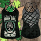 Irish Strength Hollow Tank Top For Yoga Workouts And Casual Wear