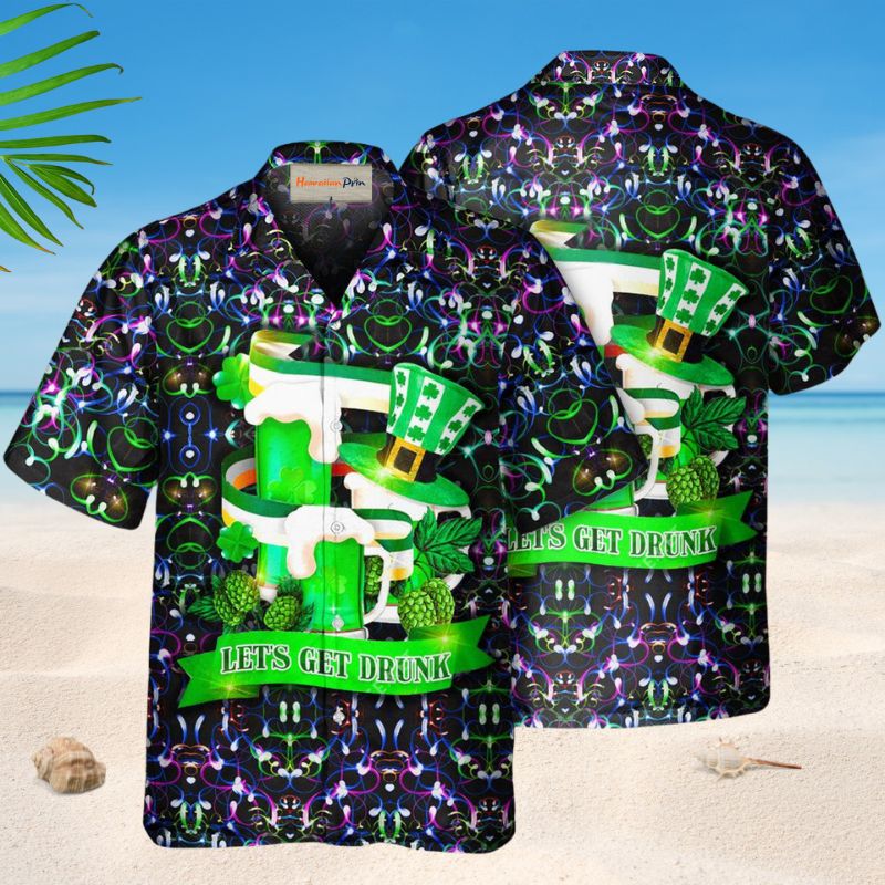 Irish Wishing Lucky Hawaiian Shirt For Coastal Travel, Casual Events, And Comfortable Summer Wear