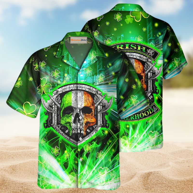 Irish Brotherhood Ride Hawaiian Shirt For Resort Trips, Coastal Parties, And Warm Weather Style