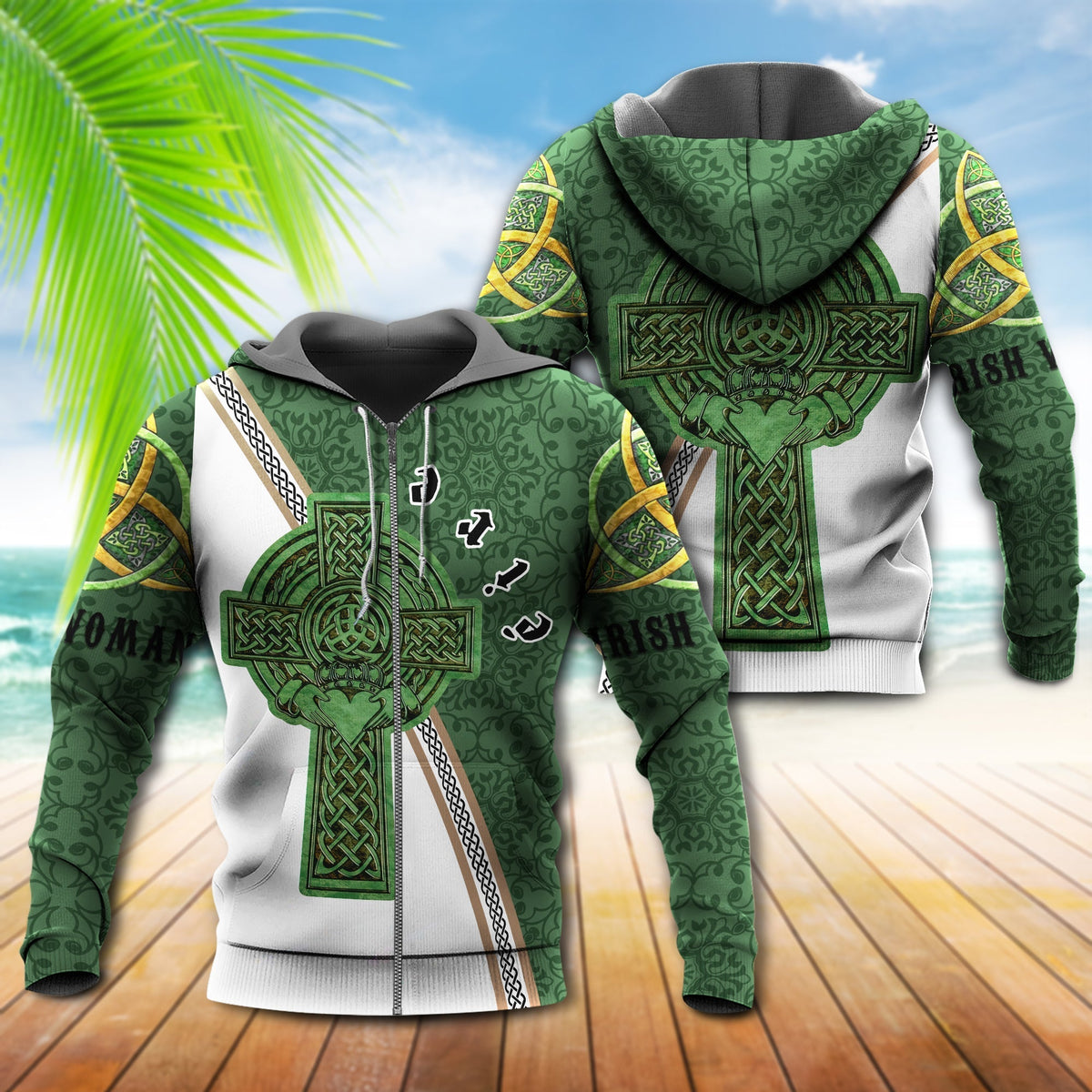 Irish Green Lucky Life Hoodie For Travel Days Outdoor Events And Thoughtful Gifts