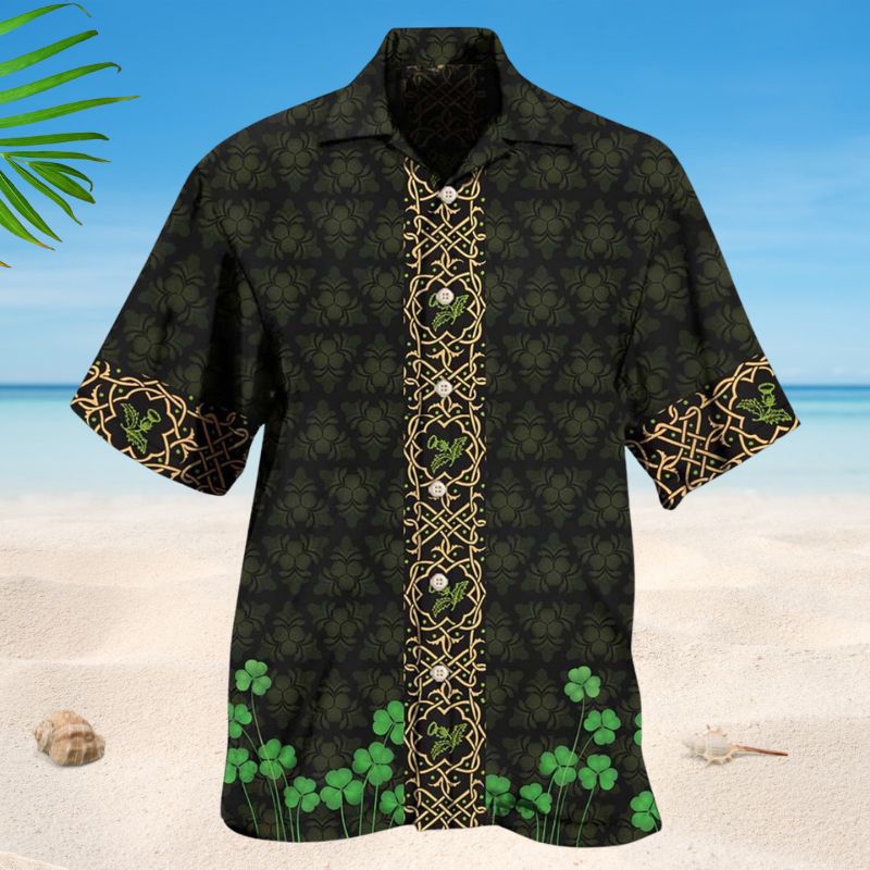 Irish Warrior Courage Hawaiian Shirt For Resort Trips, Coastal Parties, And Warm Weather Style