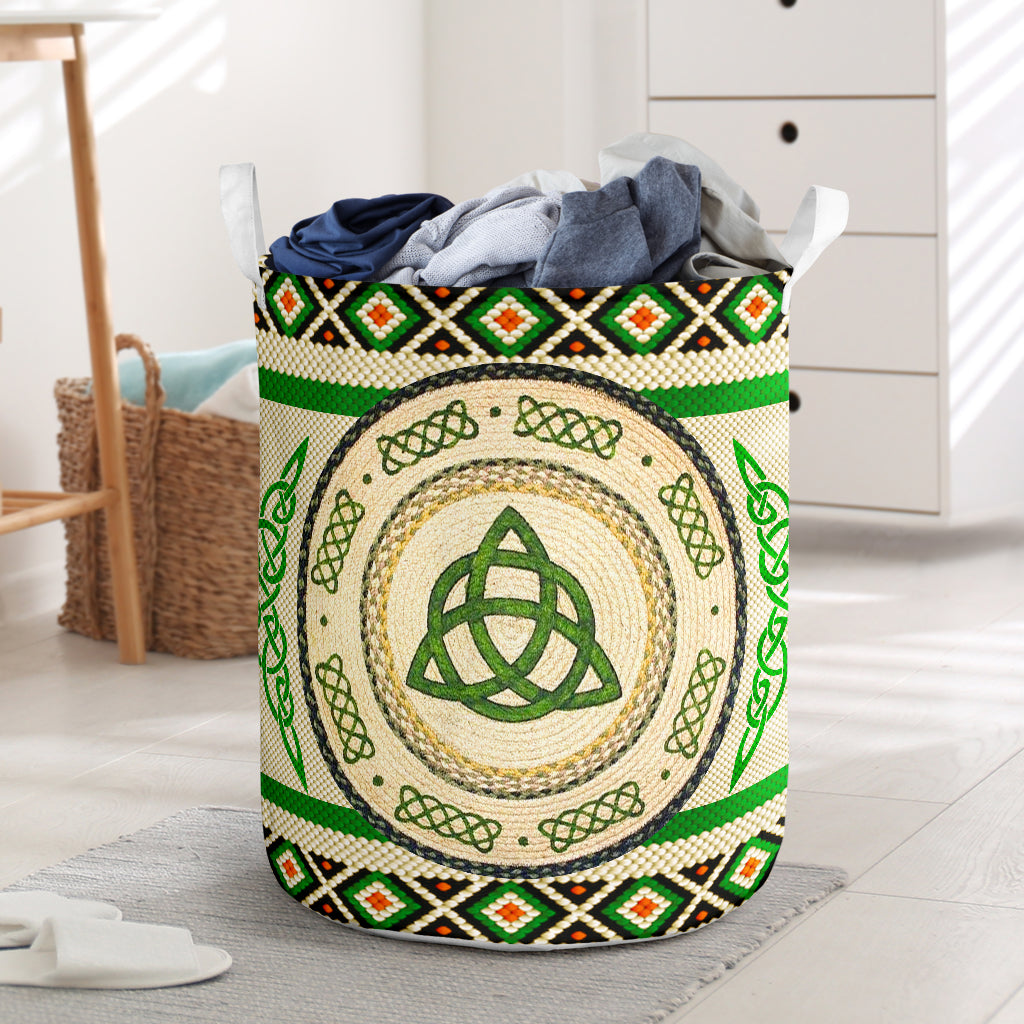 Irish Celtic Knots Laundry Basket For Room Home Organizer