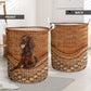 Irish Setter Dog Love Life Laundry Basket For Room Home Organizer