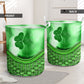 Irish Shamrock Rattan Texture Laundry Basket For Room Home Organizer
