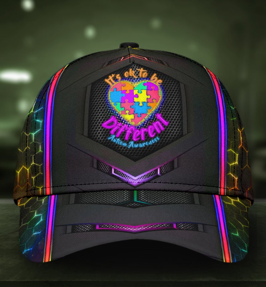 Autism Different Not Less Classic Cap For Weekend Adventures Festivals And Gift Giving