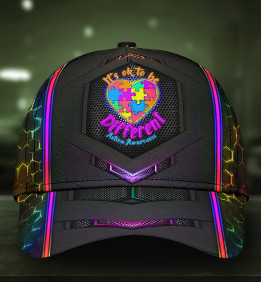 Autism Different Not Less Classic Cap For Weekend Adventures Festivals And Gift Giving