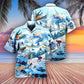 Snowboarding Hawaiian Shirt With All Over Print For Vacation Getaways Resort Wear And Casual Celebrations