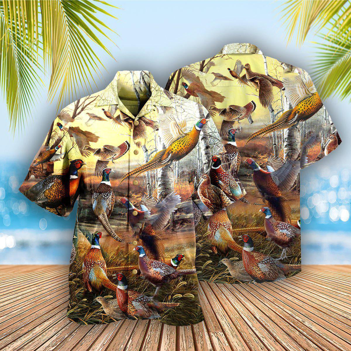 Hunting Animals Pheasant Hawaiian Shirt For Warm Weather Adventures And Everyday Comfort