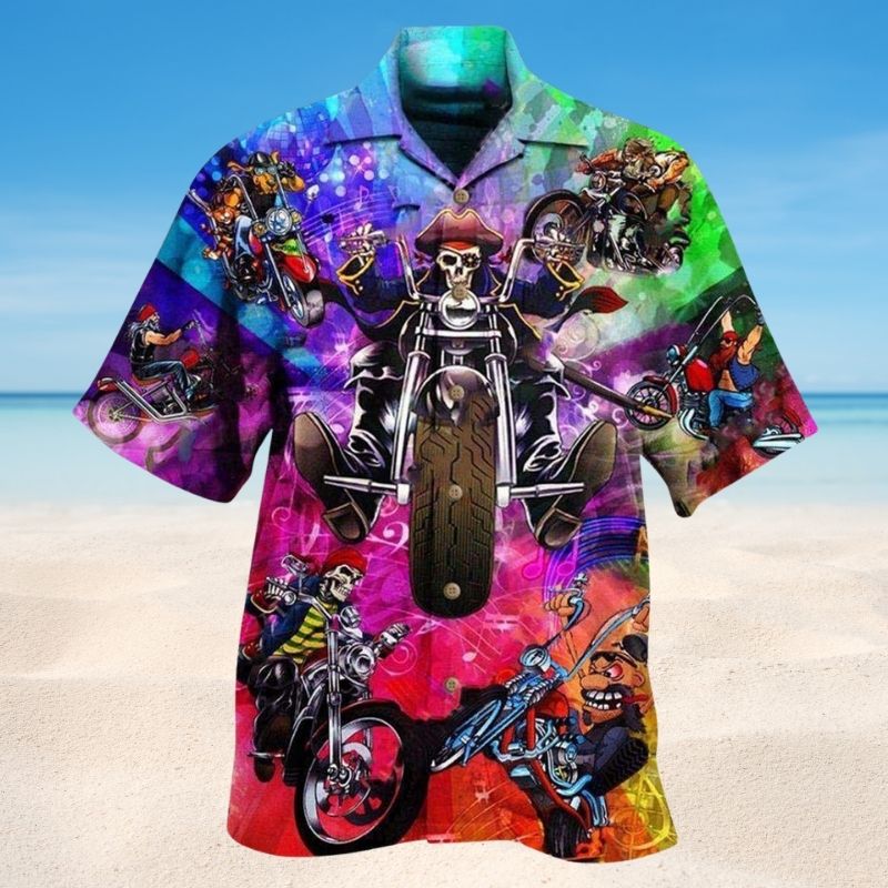 Motocycle It Is Never Too Late To Ride Hawaiian Shirt For Summer Vacation Beach Travel And Relaxed Casual Wear