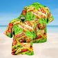 Hot Dog Party Hawaiian Shirt For Coastal Adventures Outdoor Gatherings And Casual Warm Weather Wear