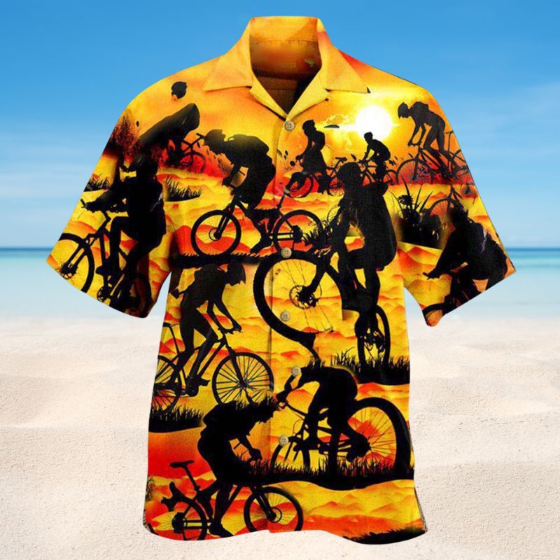 Bicycle Journey Not Race Hawaiian Shirt For Tropical Holidays Resort Trips And Everyday Summer Style