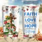 Jesus Faith Love And Hope Personalized 20 Oz Tumbler For Coffee Travel And Daily Drinks