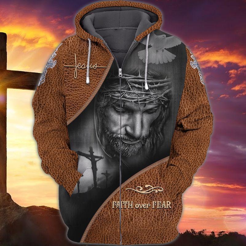 Faith Fear Christian Hoodie For Faith Centered Activities Weekend Travel And Gift Giving