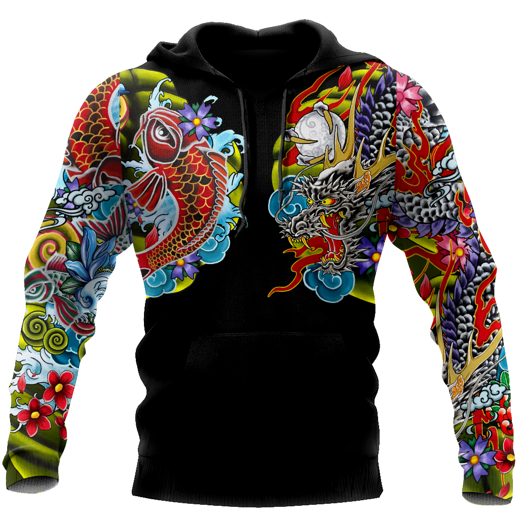 Japanese Black Hoodie For Traditional Themes Outdoor Events And Casual Travel