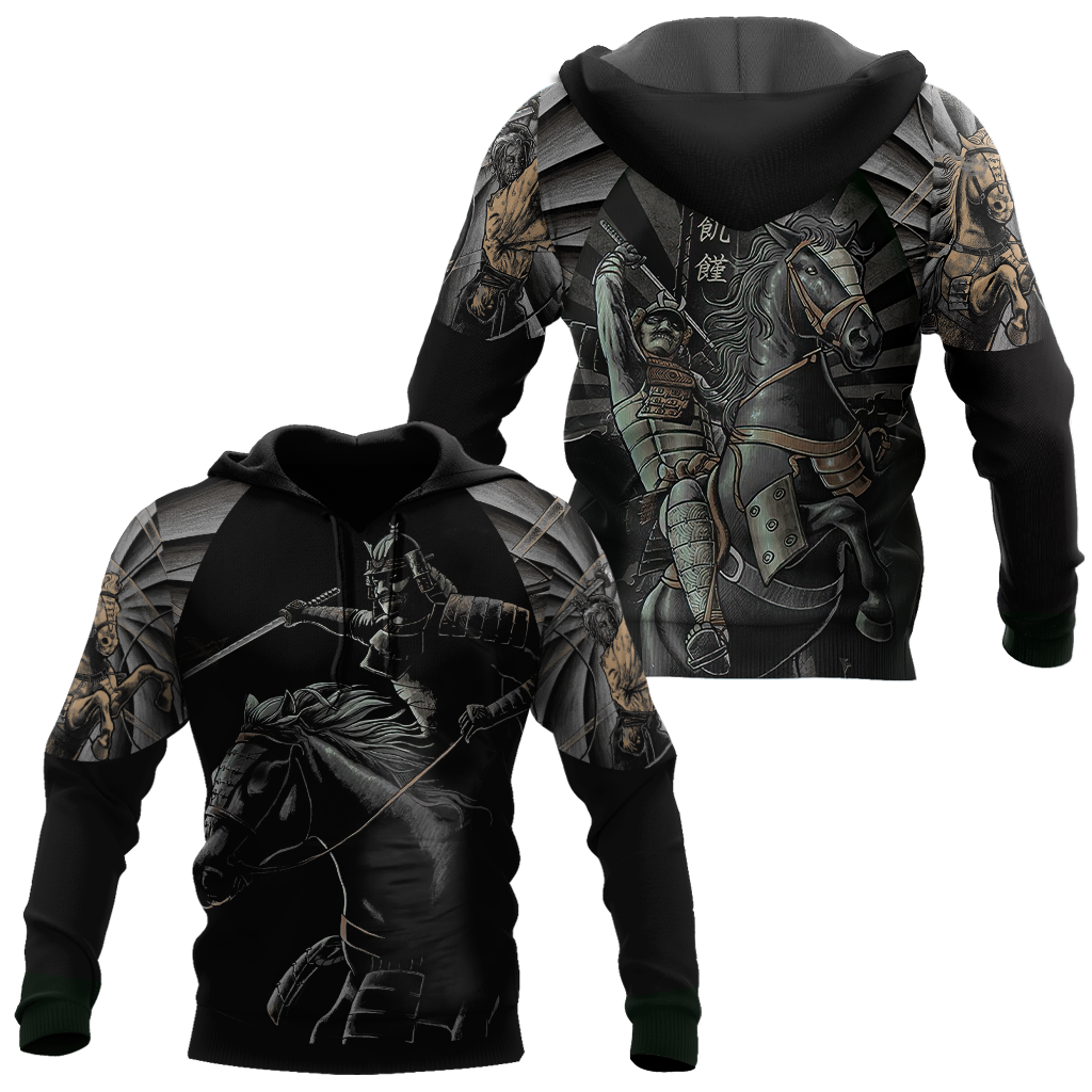 Japanese Samurai Warrior Hoodie For Heritage Inspired Streetwear Travel And Everyday Style
