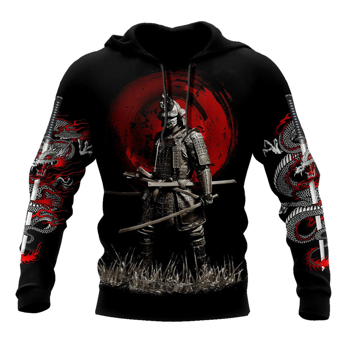 Japanese Classic Samurai Tattoo Hoodie For Traditional Artwork Lovers Travel And Relaxed Daily Outfits