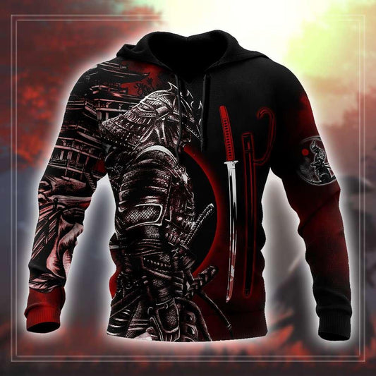 Japanese Samurai Tattoo Hoodie For Traditional Artwork Lovers Travel And Relaxed Daily Outfits