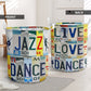 Jazz Dance Live Love License Plate Laundry Basket For Room Home Organizer