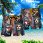 Faith Quote Jesus Is My Savior Inspirational Beach Shorts Design View For Summer Events And Coastal Getaways