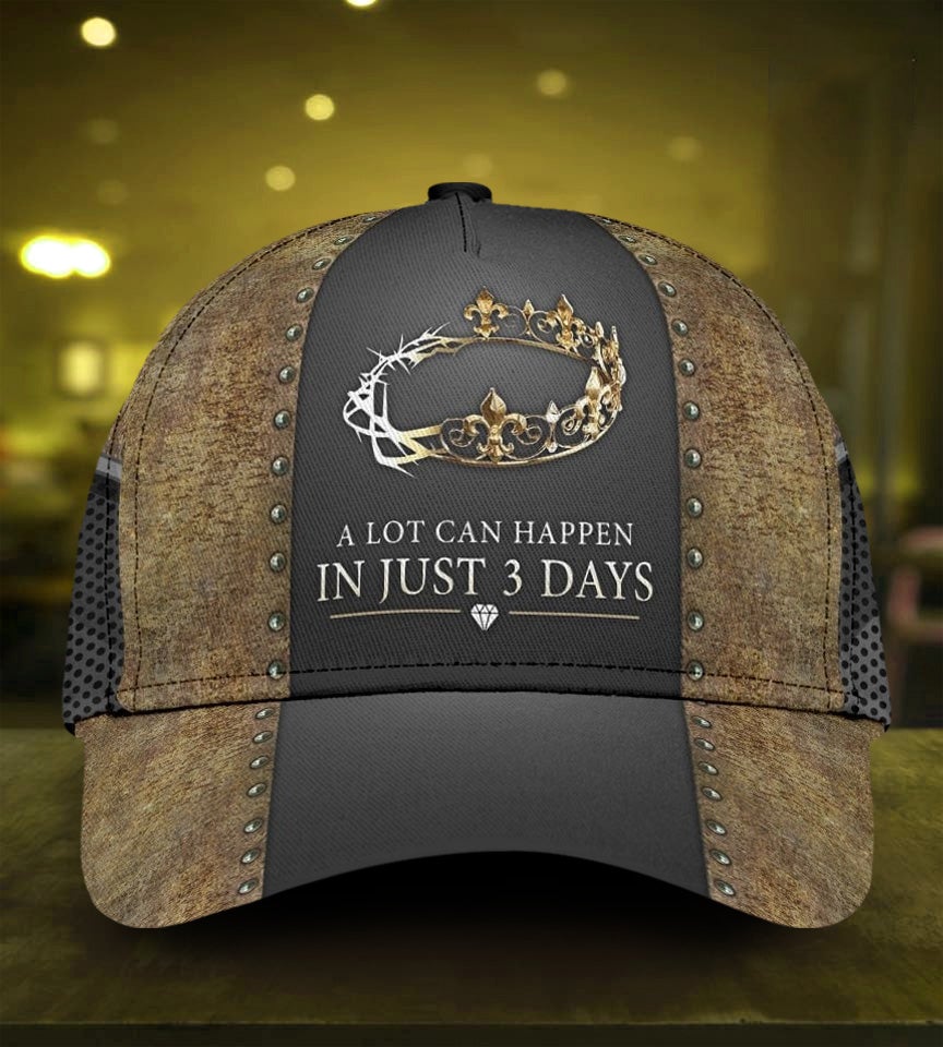 Faith Three Days Miracle Message Classic Cap For Casual Gatherings Travel And Thoughtful Gift Giving