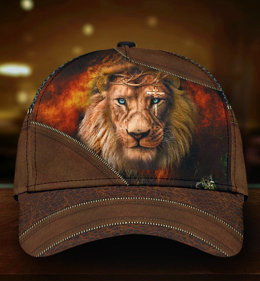 Jesus And Lion Strength Faith Classic Cap For Beach Travel Outdoor Events And Relaxed Casual Wear