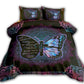 Jesus Butterfly God Says You Are Mandala Dark Bedding Cover For Faith Bedroom Decor