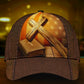 Faith Cross America Flag Classic Cap For Everyday Accessories Festivals And Relaxed Outings