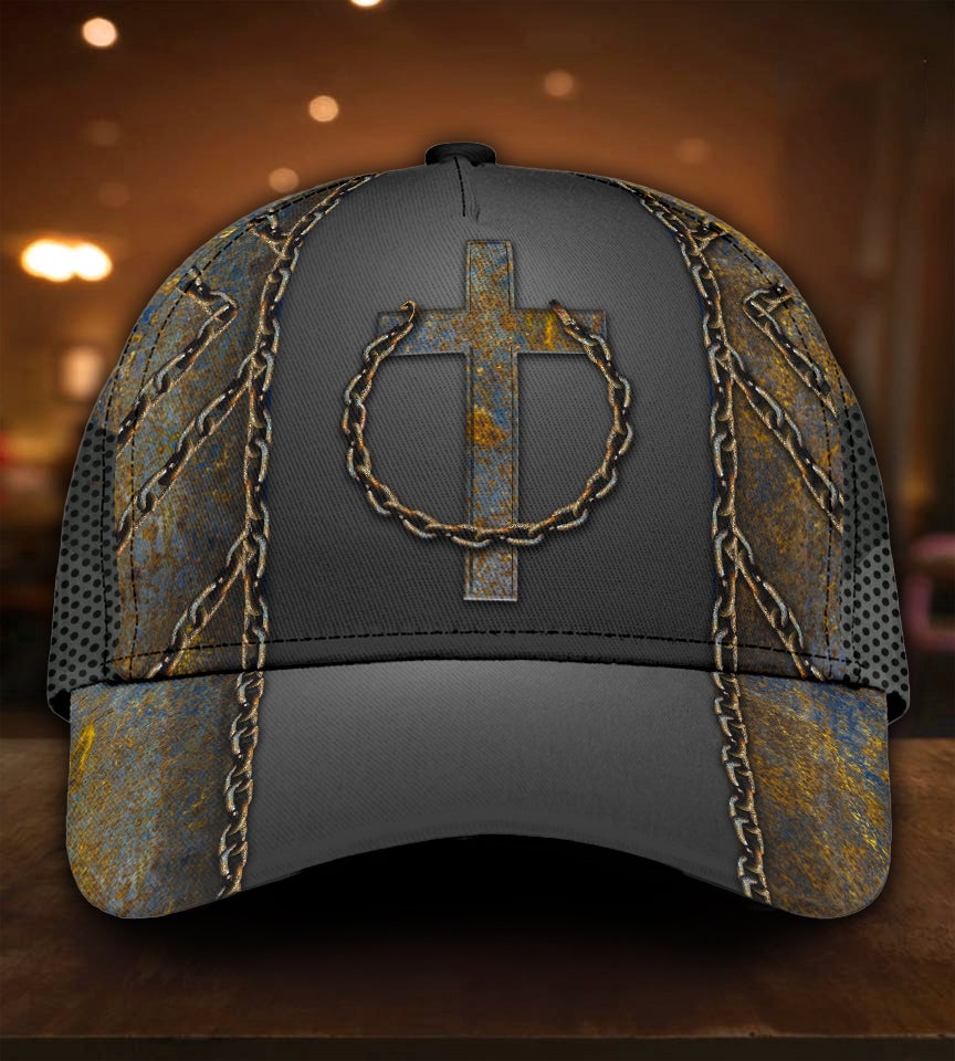 Jesus Cross Thorn Crown Faith Classic Cap For Beach Outings Holidays And Thoughtful Everyday Style