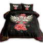 Jesus Faith Rose Butterfly Bedding Cover For Faith Bedroom Decor