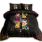 Jesus Faith Rose Butterfly Cross Dark Bedding Cover For Faith Bedroom Decor