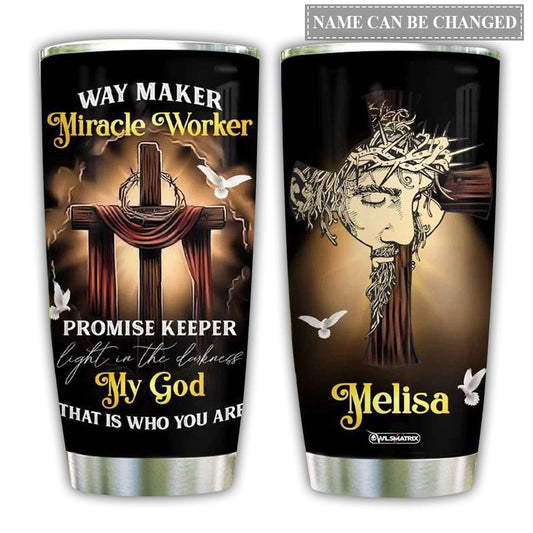 Jesus God Faithful Path Personalized 20 Oz Tumbler For Coffee Travel And Daily Drinks