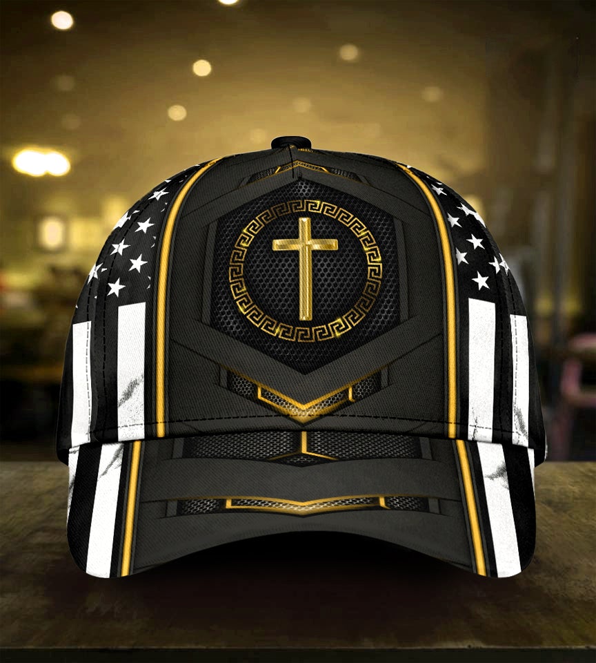Faith Gold Flag Carbon American Classic Cap For Holiday Trips Daily Outfits And Thoughtful Gifting