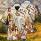 Faith Savior Inspirational Hawaiian Shirt For Tropical Holidays, Outdoor Gatherings, And Everyday Comfort