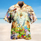 Jesus Happy Easter Hawaiian Shirt For Summer Gatherings Festive Travel And Comfortable Everyday Wear
