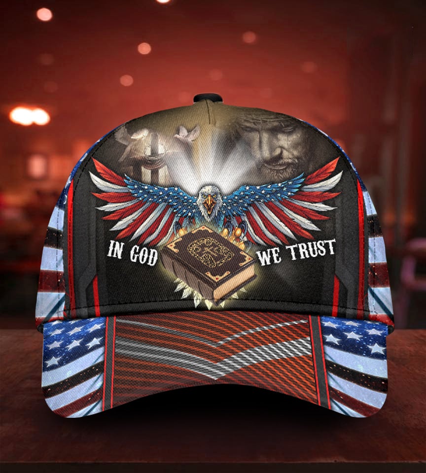 Faith In God We Trust Classic Cap For Everyday Accessories Festivals And Relaxed Outings